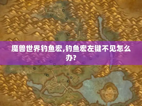 魔兽世界钓鱼宏,钓鱼宏左键不见怎么办?