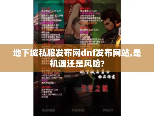 地下城私服发布网dnf发布网站,是机遇还是风险?