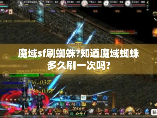 魔域sf刷蜘蛛?知道魔域蜘蛛多久刷一次吗?