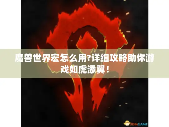 魔兽世界宏怎么用?详细攻略助你游戏如虎添翼！