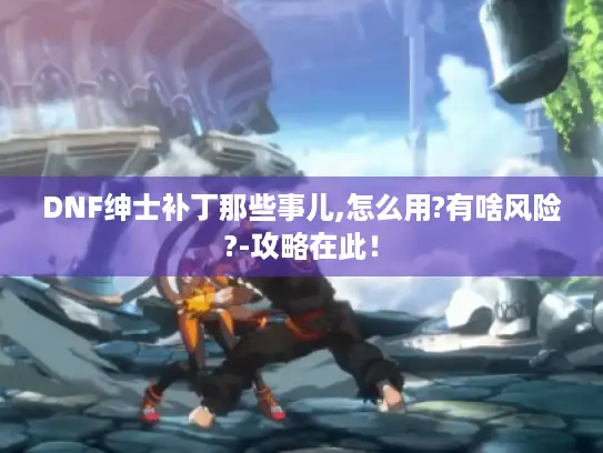 DNF绅士补丁那些事儿,怎么用?有啥风险?-攻略在此！