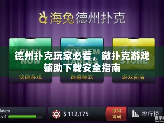 德州扑克玩家必看，微扑克游戏辅助下载安全指南