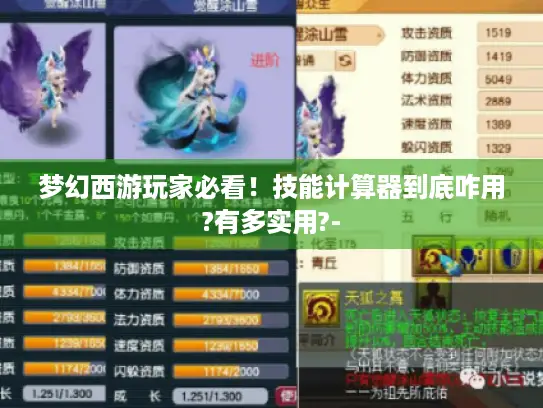 梦幻西游玩家必看!技能计算器到底咋用?有多实用?- 梦幻西游玩家必看!技能计算器到底咋用?有多实用?-