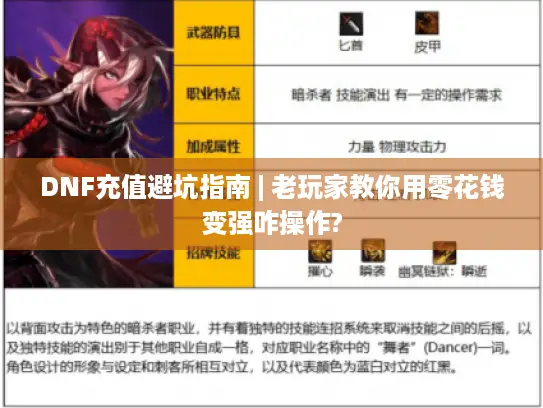 DNF充值避坑指南 | 老玩家教你用零花钱变强咋操作? DNF充值避坑指南 | 老玩家教你用零花钱变强咋操作?