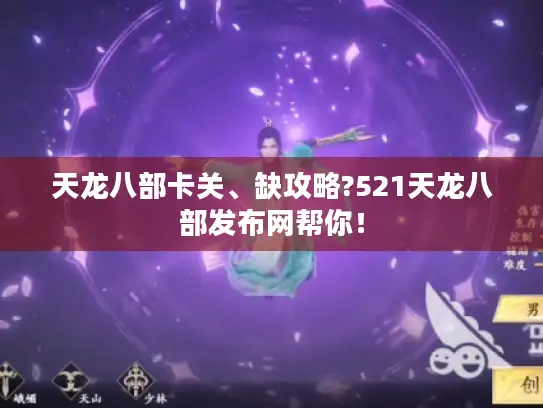 天龙八部卡关、缺攻略?521天龙八部发布网帮你！