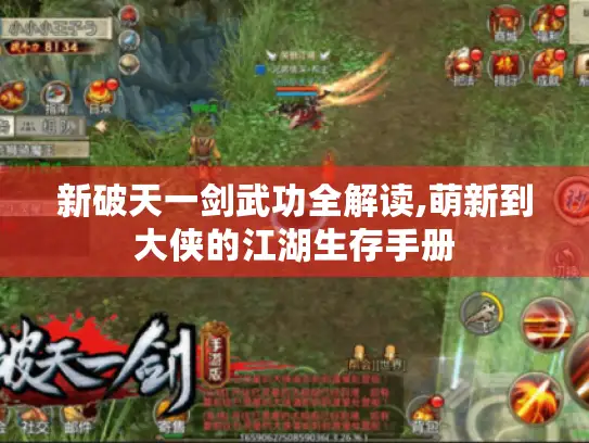 新破天一剑武功全解读,萌新到大侠的江湖生存手册