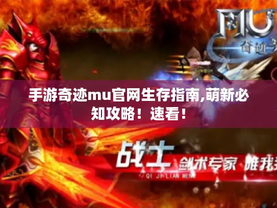 手游奇迹mu官网生存指南,萌新必知攻略！速看！