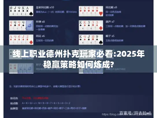 线上职业德州扑克玩家必看:2025年稳赢策略如何炼成? 线上职业德州扑克玩家必看:2025年稳赢策略如何炼成?