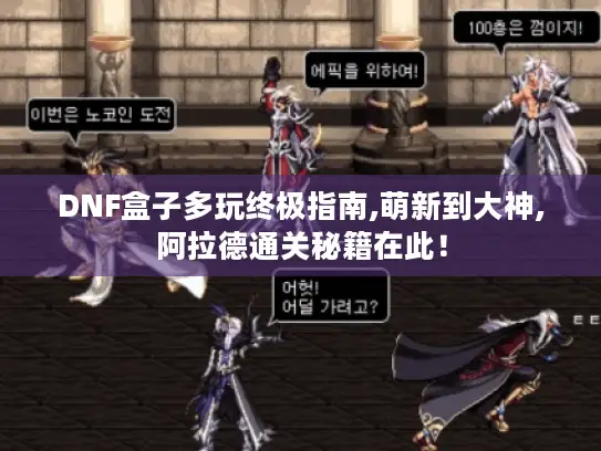 DNF盒子多玩终极指南,萌新到大神,阿拉德通关秘籍在此！
