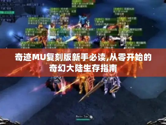 奇迹MU复刻版新手必读,从零开始的奇幻大陆生存指南 奇迹MU复刻版新手必读,从零开始的奇幻大陆生存指南
