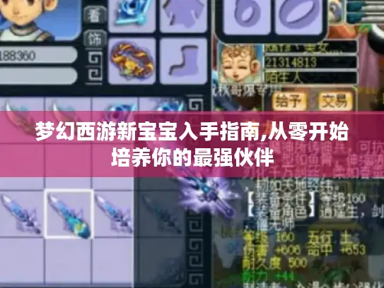 梦幻西游新宝宝入手指南,从零开始培养你的最强伙伴