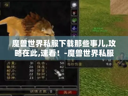 魔兽世界私服下载那些事儿,攻略在此,速看！-魔兽世界私服下载