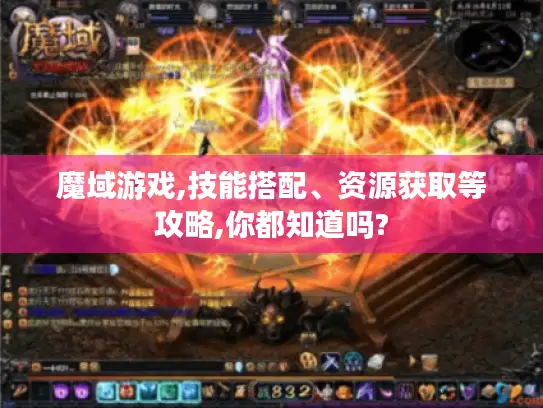 魔域游戏,技能搭配、资源获取等攻略,你都知道吗?
