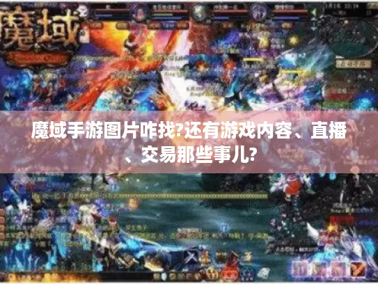 魔域手游图片咋找?还有游戏内容、直播、交易那些事儿?
