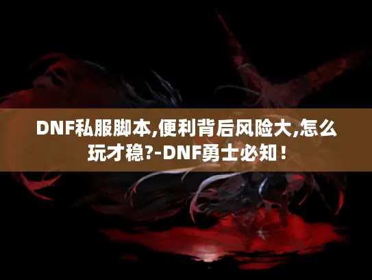 DNF私服脚本,便利背后风险大,怎么玩才稳?-DNF勇士必知！