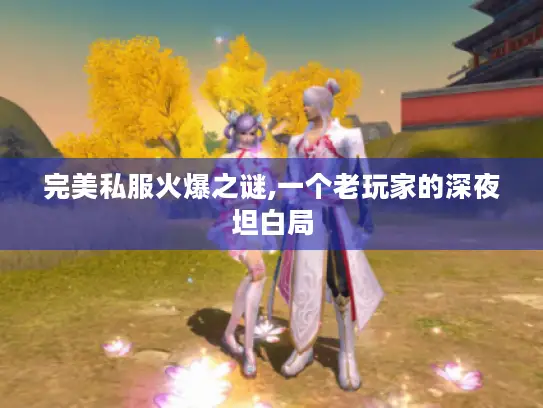 完美私服火爆之谜,一个老玩家的深夜坦白局