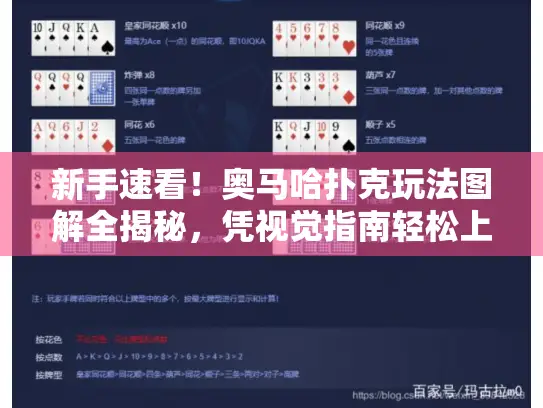 新手速看！奥马哈扑克玩法图解全揭秘，凭视觉指南轻松上手