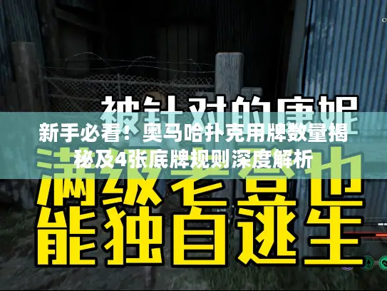 新手必看！奥马哈扑克用牌数量揭秘及4张底牌规则深度解析