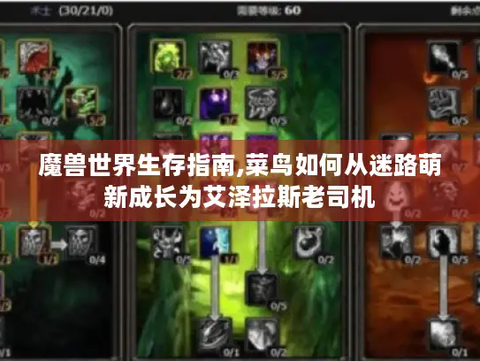 魔兽世界生存指南,菜鸟如何从迷路萌新成长为艾泽拉斯老司机