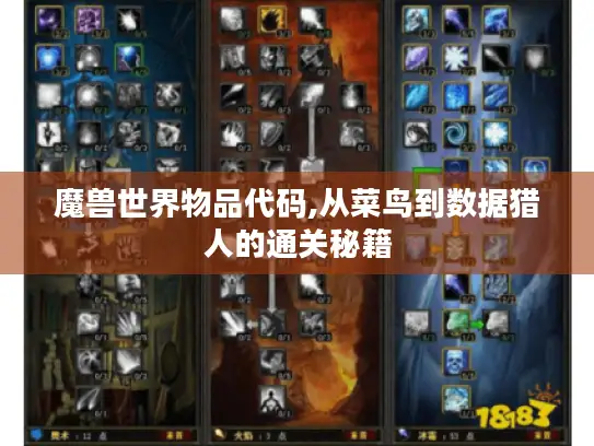 魔兽世界物品代码,从菜鸟到数据猎人的通关秘籍 魔兽世界物品代码,从菜鸟到数据猎人的通关秘籍