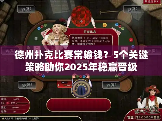 德州扑克比赛常输钱？5个关键策略助你2025年稳赢晋级