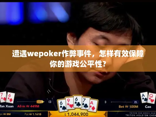 遭遇wepoker作弊事件，怎样有效保障你的游戏公平性？