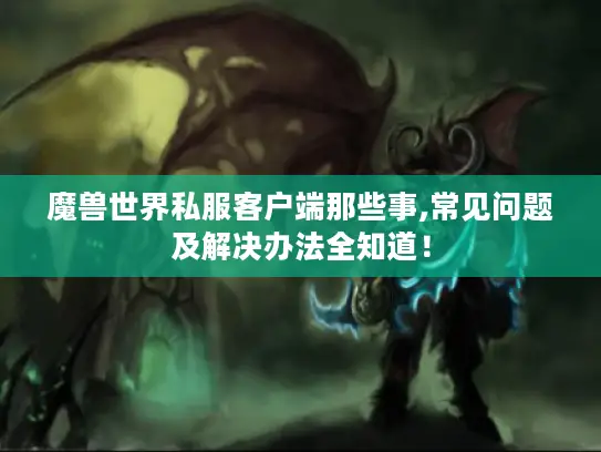 魔兽世界私服客户端那些事,常见问题及解决办法全知道! 魔兽世界私服客户端那些事,常见问题及解决办法全知道!