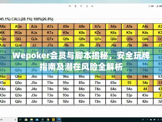 Wepoker会员与脚本揭秘，安全玩牌指南及潜在风险全解析