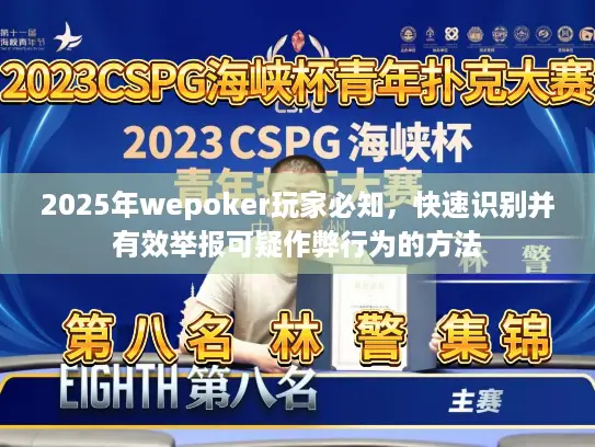 2025年wepoker玩家必知，快速识别并有效举报可疑作弊行为的方法
