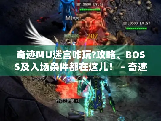 奇迹MU迷宫咋玩?攻略、BOSS及入场条件都在这儿！ - 奇迹MU迷宫