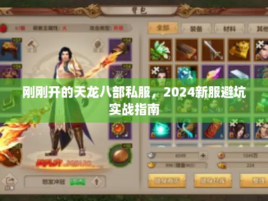 刚刚开的天龙八部私服，2024新服避坑实战指南