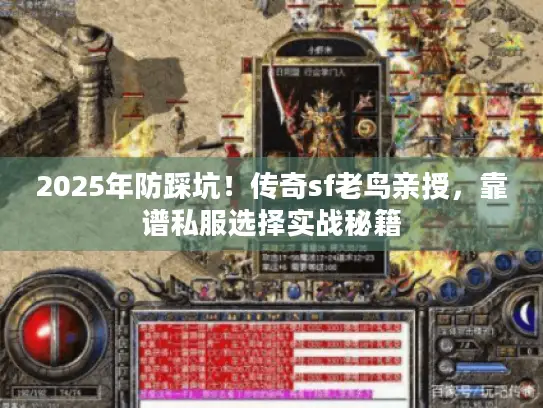 2025年防踩坑!传奇sf老鸟亲授,靠谱私服选择实战秘籍 2025年防踩坑!传奇sf老鸟亲授,靠谱私服选择实战秘籍