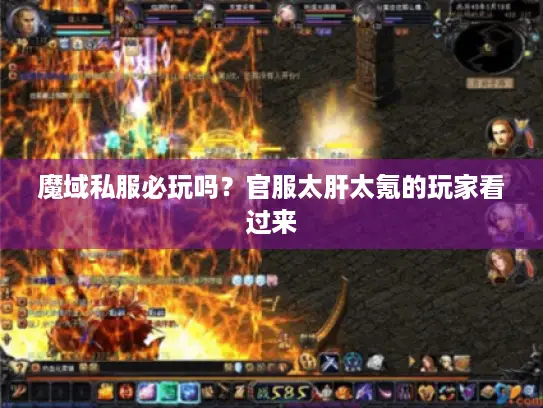 魔域私服必玩吗?官服太肝太氪的玩家看过来 魔域私服必玩吗?官服太肝太氪的玩家看过来