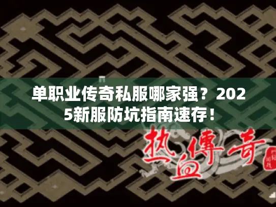 单职业传奇私服哪家强？2025新服防坑指南速存！