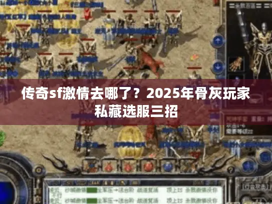 传奇sf激情去哪了?2025年骨灰玩家私藏选服三招 传奇sf激情去哪了?2025年骨灰玩家私藏选服三招