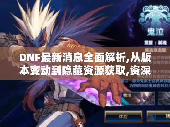 DNF最新消息全面解析,从版本变动到隐藏资源获取,资深玩家实战指南