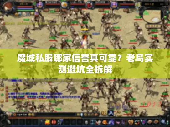 魔域私服哪家信誉真可靠？老鸟实测避坑全拆解
