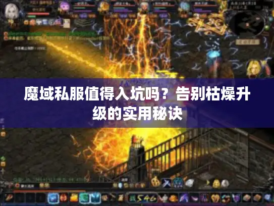 魔域私服值得入坑吗?告别枯燥升级的实用秘诀 魔域私服值得入坑吗?告别枯燥升级的实用秘诀