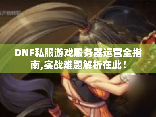 DNF私服游戏服务器运营全指南,实战难题解析在此！
