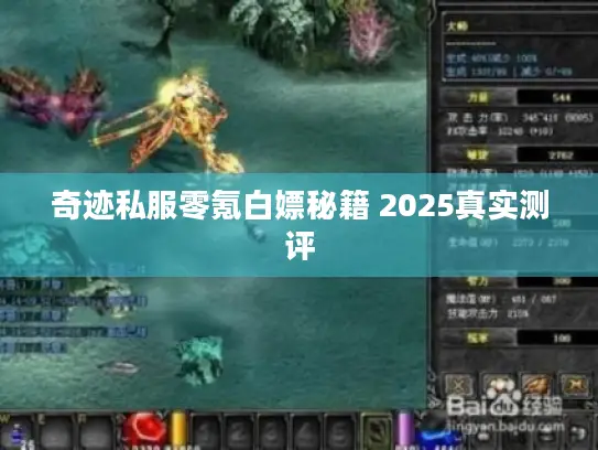 奇迹私服零氪白嫖秘籍 2025真实测评 奇迹私服零氪白嫖秘籍 2025真实测评