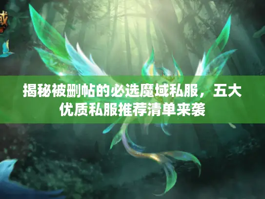 揭秘被删帖的必选魔域私服,五大优质私服推荐清单来袭 揭秘被删帖的必选魔域私服,五大优质私服推荐清单来袭