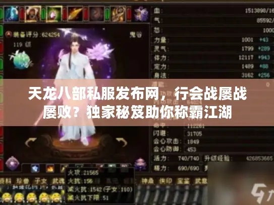 天龙八部私服发布网,行会战屡战屡败?独家秘笈助你称霸江湖 天龙八部私服发布网,行会战屡战屡败?独家秘笈助你称霸江湖