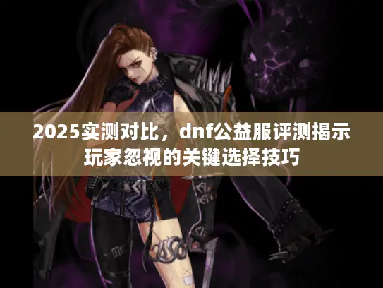 2025实测对比，dnf公益服评测揭示玩家忽视的关键选择技巧