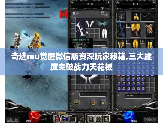 奇迹mu觉醒微信版资深玩家秘籍,三大维度突破战力天花板