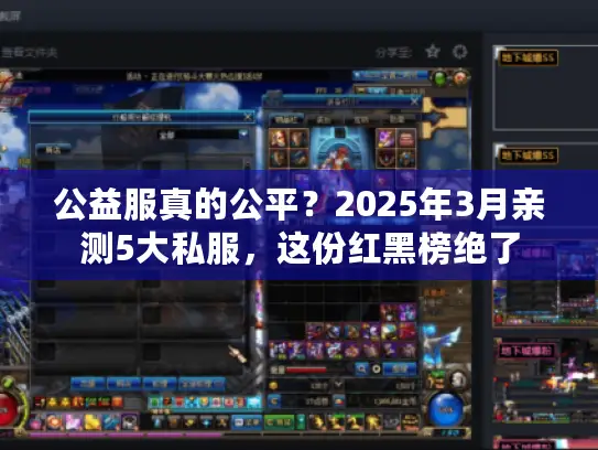 公益服真的公平?2025年3月亲测5大私服,这份红黑榜绝了 公益服真的公平?2025年3月亲测5大私服,这份红黑榜绝了