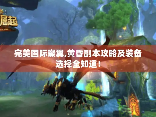 完美国际璨翼,黄昏副本攻略及装备选择全知道! 完美国际璨翼,黄昏副本攻略及装备选择全知道!