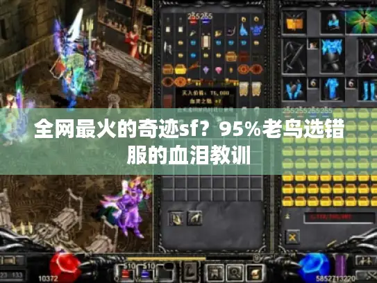 全网最火的奇迹sf？95%老鸟选错服的血泪教训