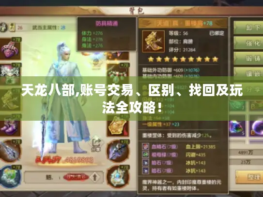 天龙八部,账号交易、区别、找回及玩法全攻略! 天龙八部,账号交易、区别、找回及玩法全攻略!