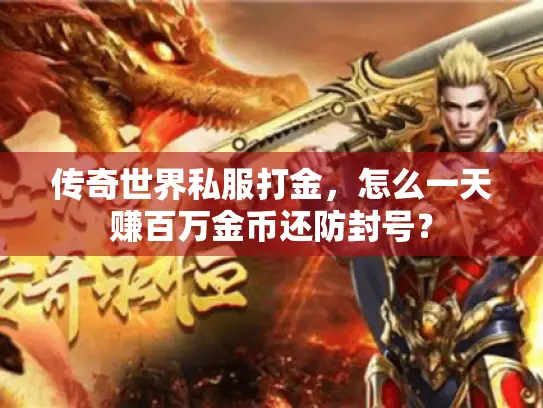传奇世界私服打金，怎么一天赚百万金币还防封号？