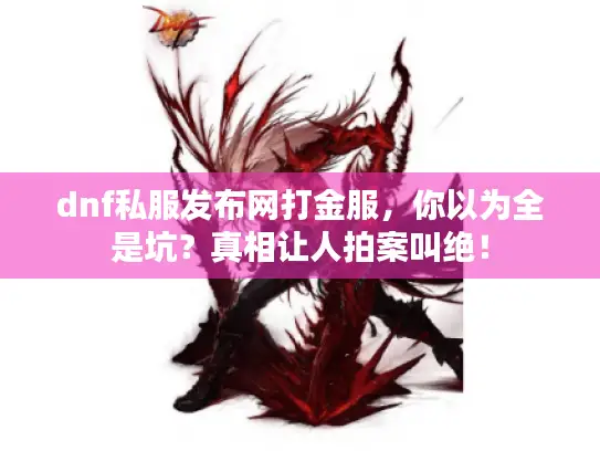 dnf私服发布网打金服，你以为全是坑？真相让人拍案叫绝！